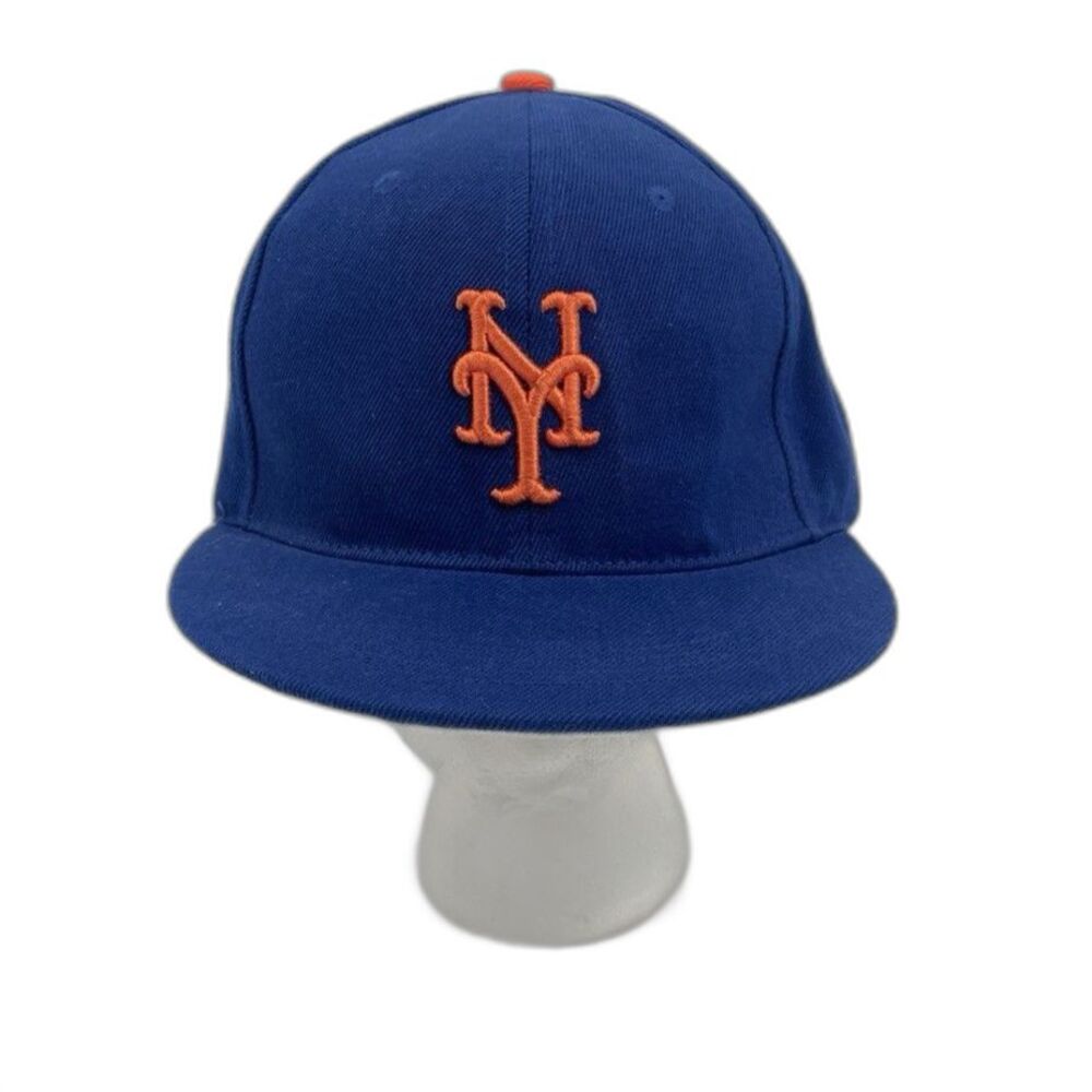 NY Mets Nathan's Famous Promotional Snapback Cap Blue Orange Adjustable